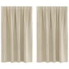 vidaXL Kardinaid 2 tk Kreemjas 140 x 140 cm Samet