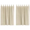 vidaXL Kardinaid 2 tk Kreemjas 140 x 140 cm Samet