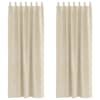 vidaXL Kardinaid 2 tk Kreemjas 140 x 225 cm Samet