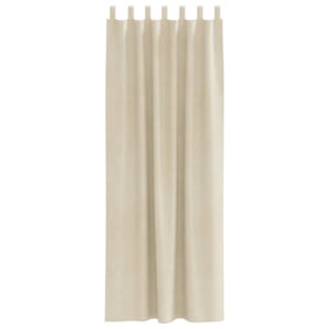 Zatemňovací závěsy 2 pcs Krémová 140 x 245 cm samet - obrázek 4