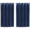 vidaXL Kardinaid 2 tk Tumesinine 140 x 140 cm Samet