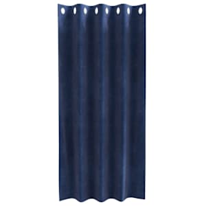 Zatemňovací závěsy 2 pcs Tmavě modrá 140 x 175 cm samet - obrázek 4