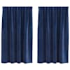 vidaXL Kardinaid 2 tk Tumesinine 140 x 140 cm Samet