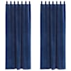 vidaXL Kardinaid 2 tk Tumesinine 140 x 260 cm Samet