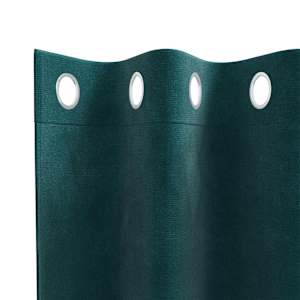 Zatemňovací závěsy 2 pcs Tmavě zelená 140 x 225 cm samet - obrázek 5