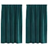 vidaXL Kardinaid 2 tk Tumeroheline 140 x 140 cm Samet