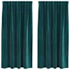 vidaXL Kardinaid 2 tk Tumeroheline 140 x 175 cm Samet