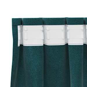 Zatemňovací závěsy 2 pcs Tmavě zelená 140 x 245 cm samet - obrázek 5