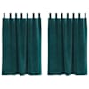 vidaXL Kardinaid 2 tk Tumeroheline 140 x 140 cm Samet
