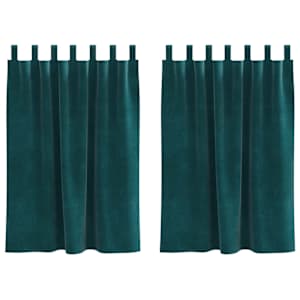 vidaXL Pimendavad kardinad 2 tk Tumeroheline 140 x 140 cm Samet