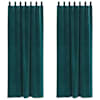 vidaXL Pimendavad kardinad 2 tk Tumeroheline 140 x 225 cm Samet