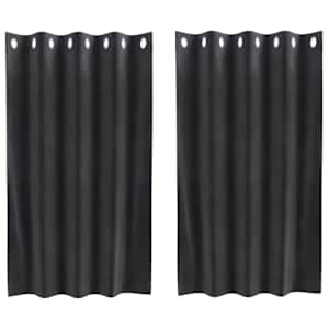 vidaXL Pimendavad kardinad 2 tk Tumehall 140 x 140 cm Samet