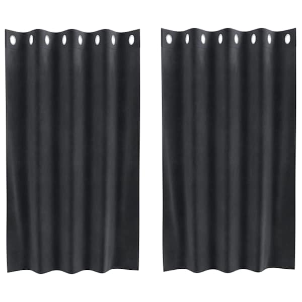 vidaXL Pimendavad kardinad 2 tk Tumehall 140 x 140 cm Samet