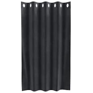 Zatemňovací závěsy 2 pcs Tmavě šedá 140 x 140 cm samet - obrázek 4