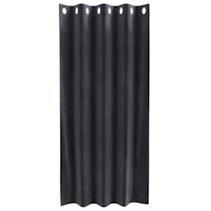 Zatemňovací závěsy 2 pcs Tmavě šedá 140 x 175 cm samet - obrázek 4