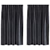 vidaXL Kardinaid 2 tk Tumehall 140 x 140 cm Samet
