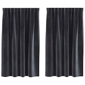 vidaXL Pimendavad kardinad 2 tk Tumehall 140 x 140 cm Samet