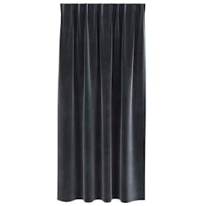 Zatemňovací závěsy 2 pcs Tmavě šedá 140 x 175 cm samet - obrázek 4