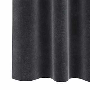 Zatemňovací závěsy 2 pcs Tmavě šedá 140 x 245 cm samet - obrázek 6