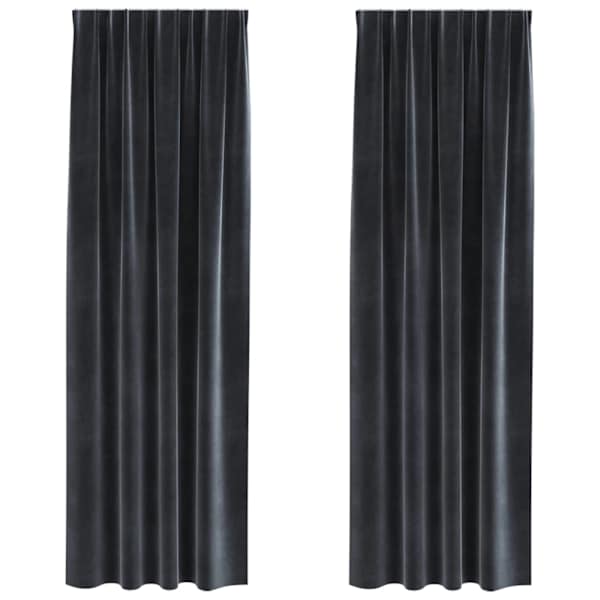 vidaXL Pimendavad kardinad 2 tk Tumehall 140 x 245 cm Samet
