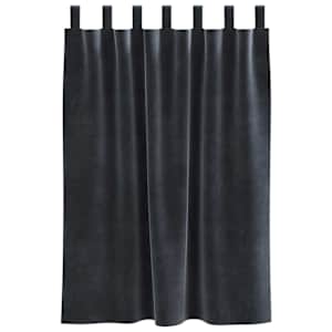 Zatemňovací závěsy 2 pcs Tmavě šedá 140 x 140 cm samet - obrázek 4