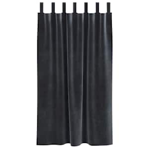 Zatemňovací závěsy 2 pcs Tmavě šedá 140 x 175 cm samet - obrázek 4