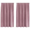 vidaXL Kardinaid 2 tk Tumepink 140 x 140 cm Samet