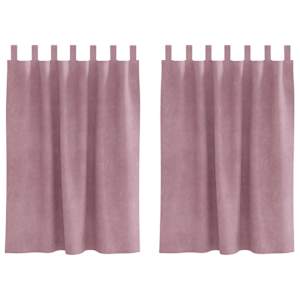 vidaXL Pimendavad kardinad 2 tk Tumepink 140 x 140 cm Samet