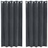 vidaXL Kardinaid 2 tk Helehall 140 x 175 cm Samet