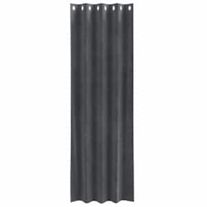 Zatemňovací závěsy 2 pcs Světle šedá 140 x 225 cm samet - obrázek 4