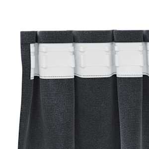 Zatemňovací závěsy 2 pcs Světle šedá 140 x 175 cm samet - obrázek 5