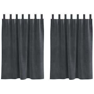 vidaXL Pimendavad kardinad 2 tk Helehall 140 x 140 cm Samet