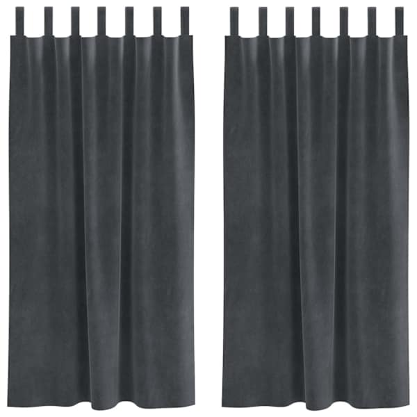vidaXL Pimendavad kardinad 2 tk Helehall 140 x 175 cm Samet