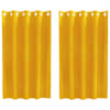 vidaXL Kardinaid 2 tk Sinepikollane 140 x 140 cm Samet
