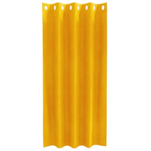 Zatemňovací závěsy 2 pcs Hořčicově žlutá 140 x 175 cm samet - obrázek 4