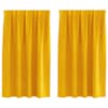 vidaXL Kardinaid 2 tk Sinepikollane 140 x 140 cm Samet