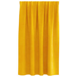 Zatemňovací závěsy 2 pcs Hořčicově žlutá 140 x 140 cm samet - obrázek 4