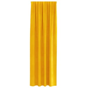 Zatemňovací závěsy 2 pcs Hořčicově žlutá 140 x 245 cm samet - obrázek 4