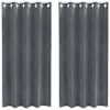 vidaXL Kardinaid 2 tk Helehall 140 x 175 cm Samet