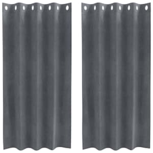 vidaXL Kardinaid 2 tk Helehall 140 x 175 cm Samet