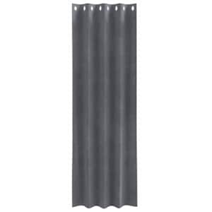 Zatemňovací závěsy 2 pcs Světle šedá 140 x 245 cm samet - obrázek 4