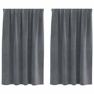 vidaXL Pimendavad kardinad 2 tk Helehall 140 x 140 cm Samet