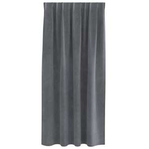 Zatemňovací závěsy 2 pcs Světle šedá 140 x 175 cm samet - obrázek 4