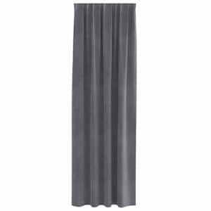 Zatemňovací závěsy 2 pcs Světle šedá 140 x 260 cm samet - obrázek 4