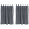 vidaXL Kardinaid 2 tk Helehall 140 x 140 cm Samet