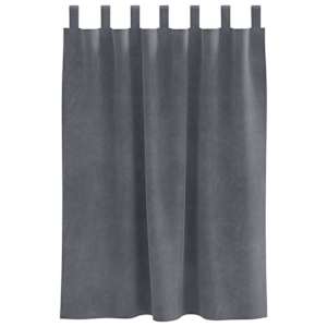 Zatemňovací závěsy 2 pcs Světle šedá 140 x 140 cm samet - obrázek 4