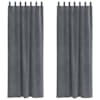 vidaXL Kardinaid 2 tk Helehall 140 x 225 cm Samet