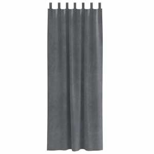 Zatemňovací závěsy 2 pcs Světle šedá 140 x 260 cm samet - obrázek 4