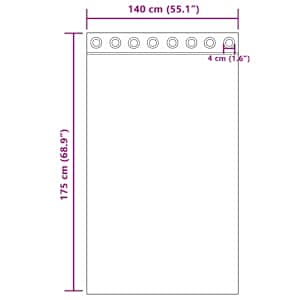 Zatemňovací závěsy 2 pcs Víno Červené 140 x 175 cm samet - obrázek 6