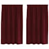 vidaXL Kardinaid 2 tk Veinpunane 140 x 140 cm Samet